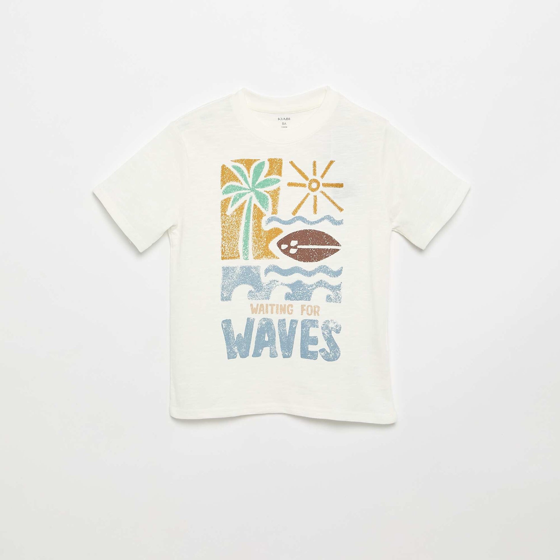 T-shirt imprimé  à manches courtes BLANC
