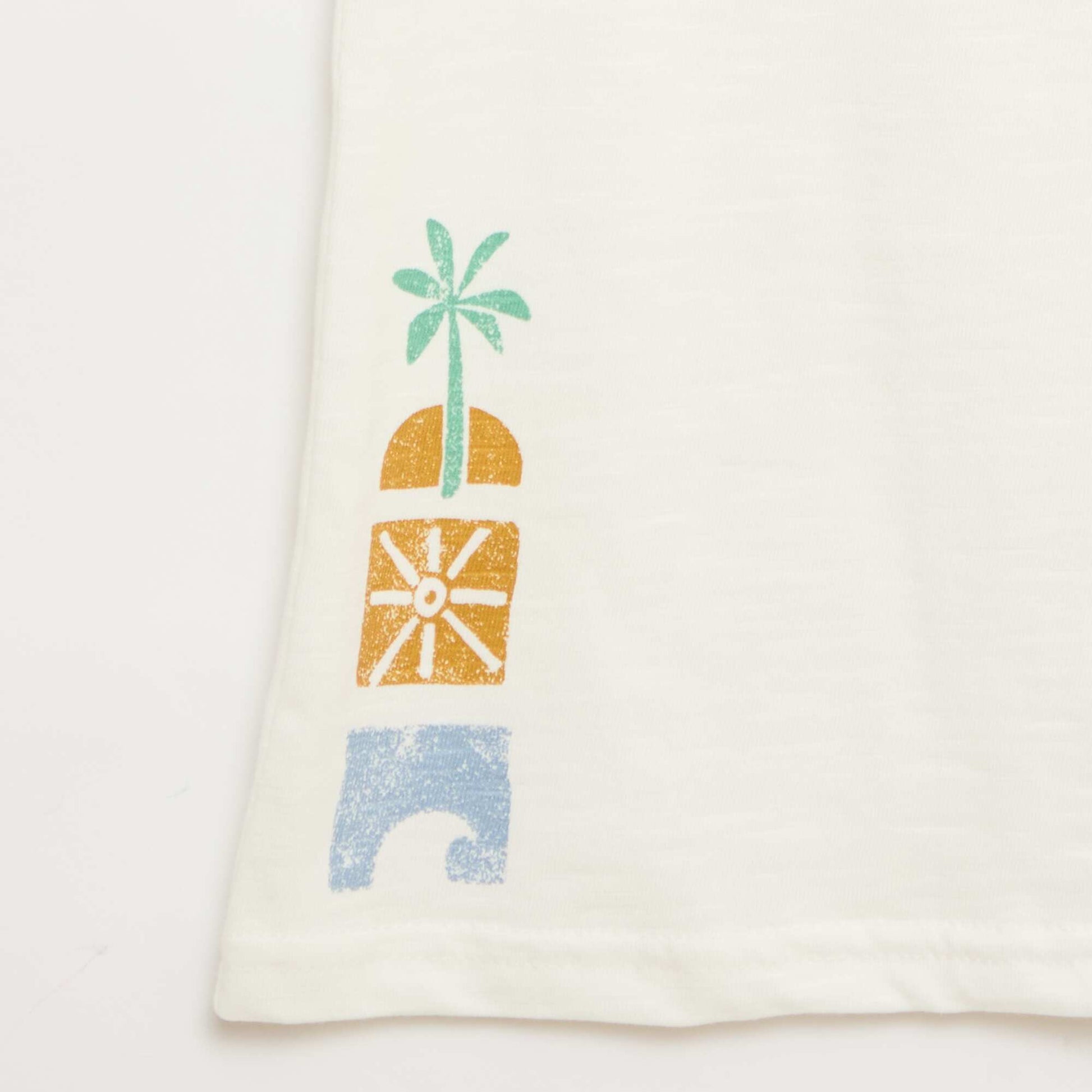 Débardeur en jersey de coton avec imprimé BLANC