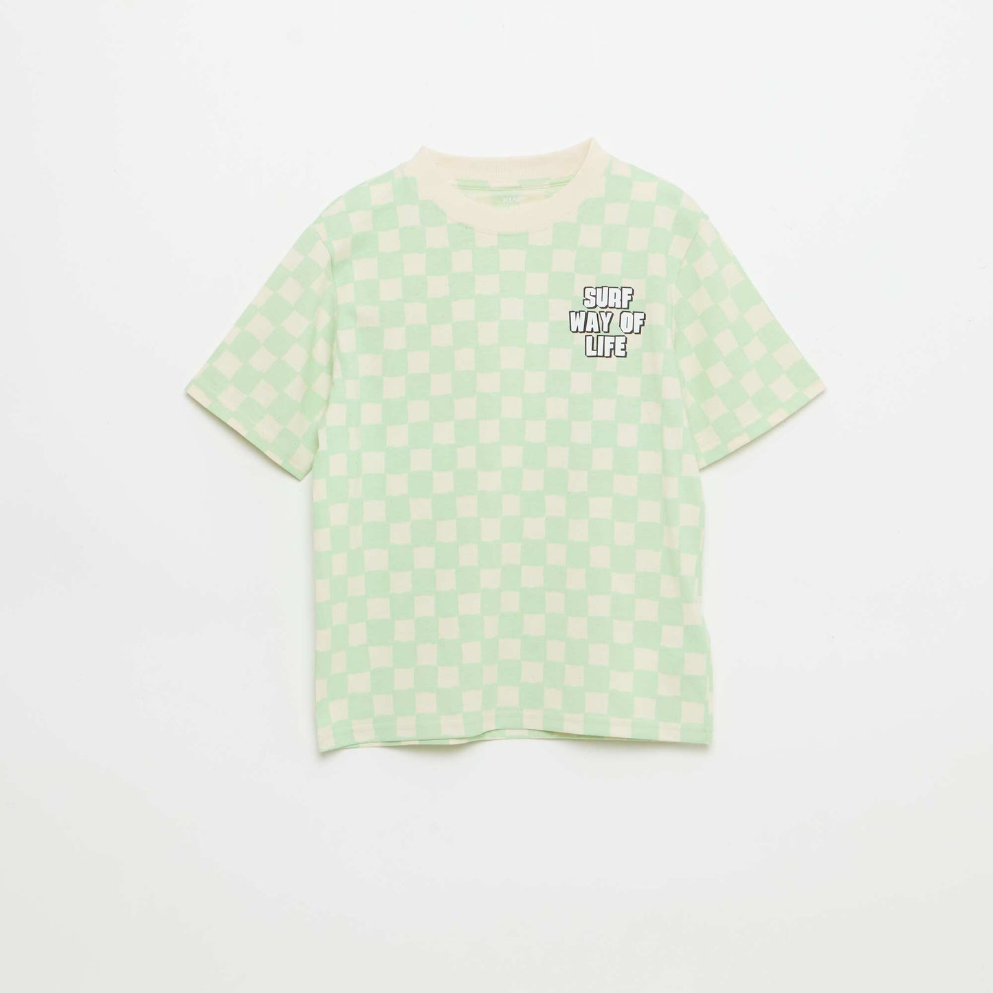 T-shirt imprimé fantaisie manches courtes VERT