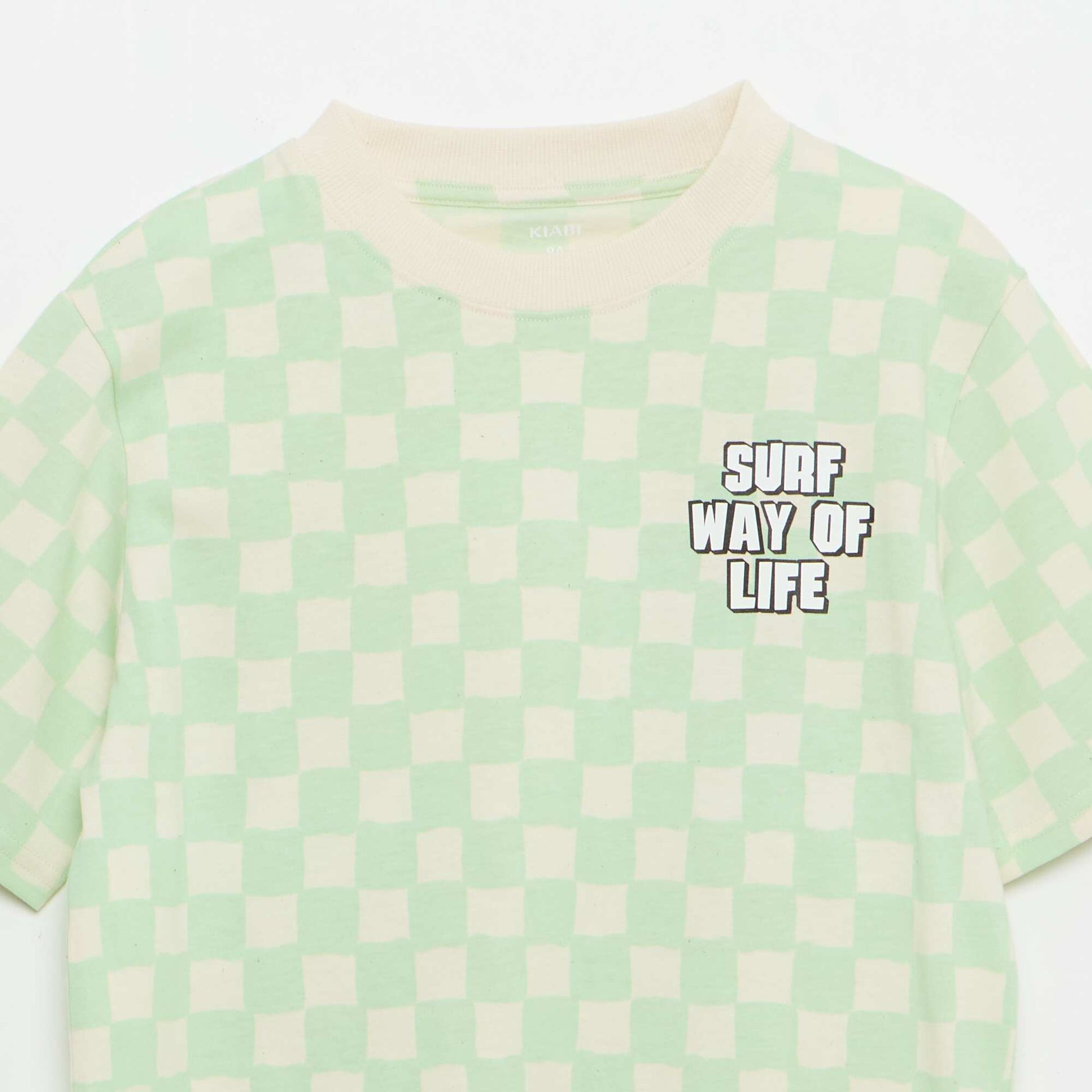 T-shirt imprimé fantaisie manches courtes VERT