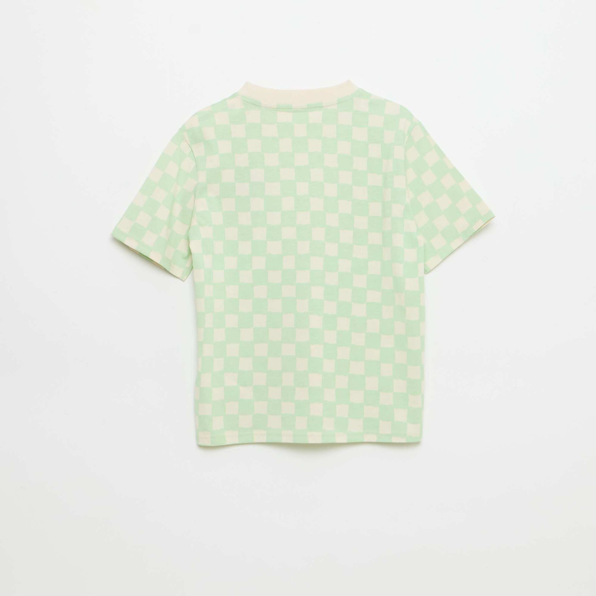 T-shirt imprimé fantaisie manches courtes VERT