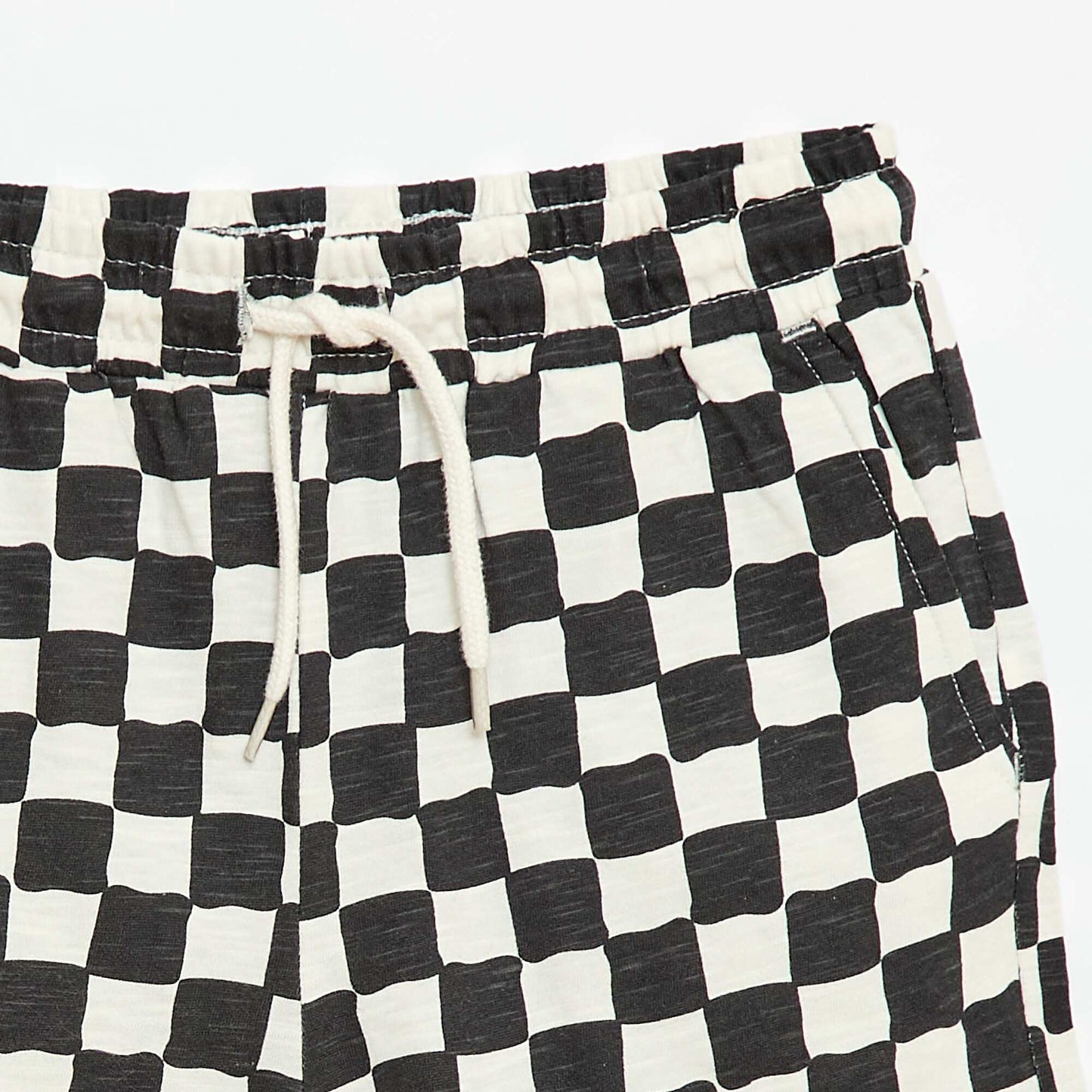 Bermuda à motif BLANC