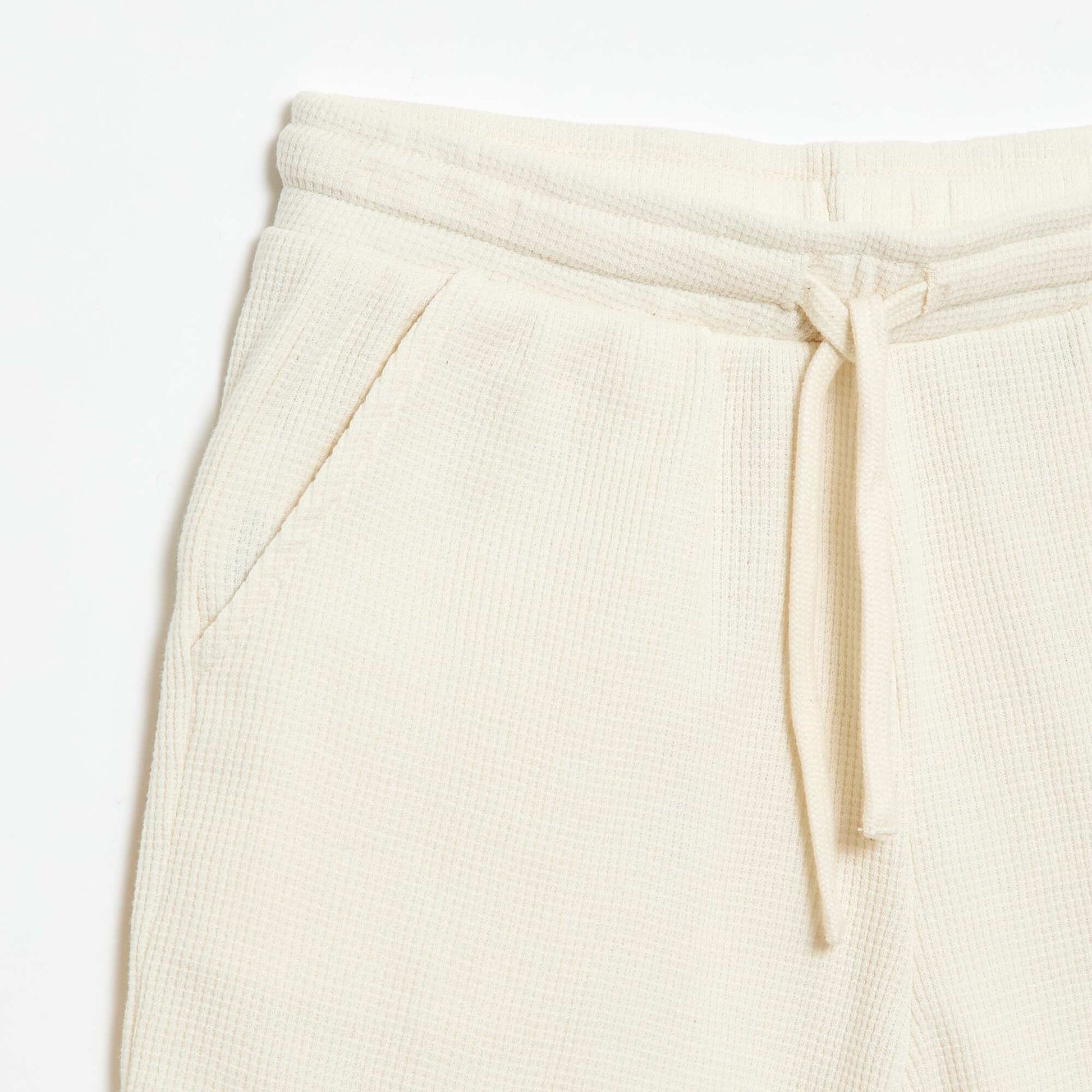 Short en nid d'abeilles BEIGE