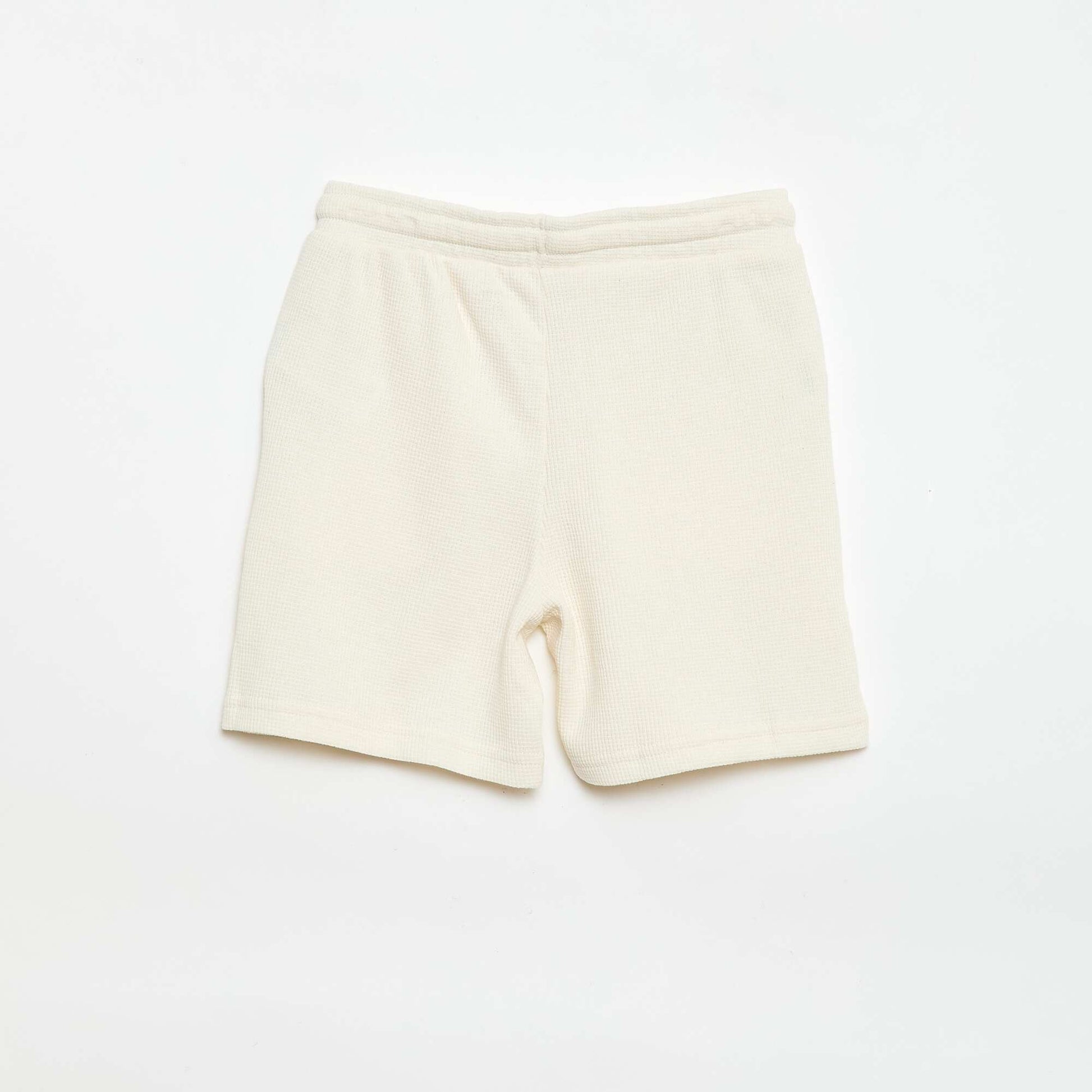 Short en nid d'abeilles BEIGE