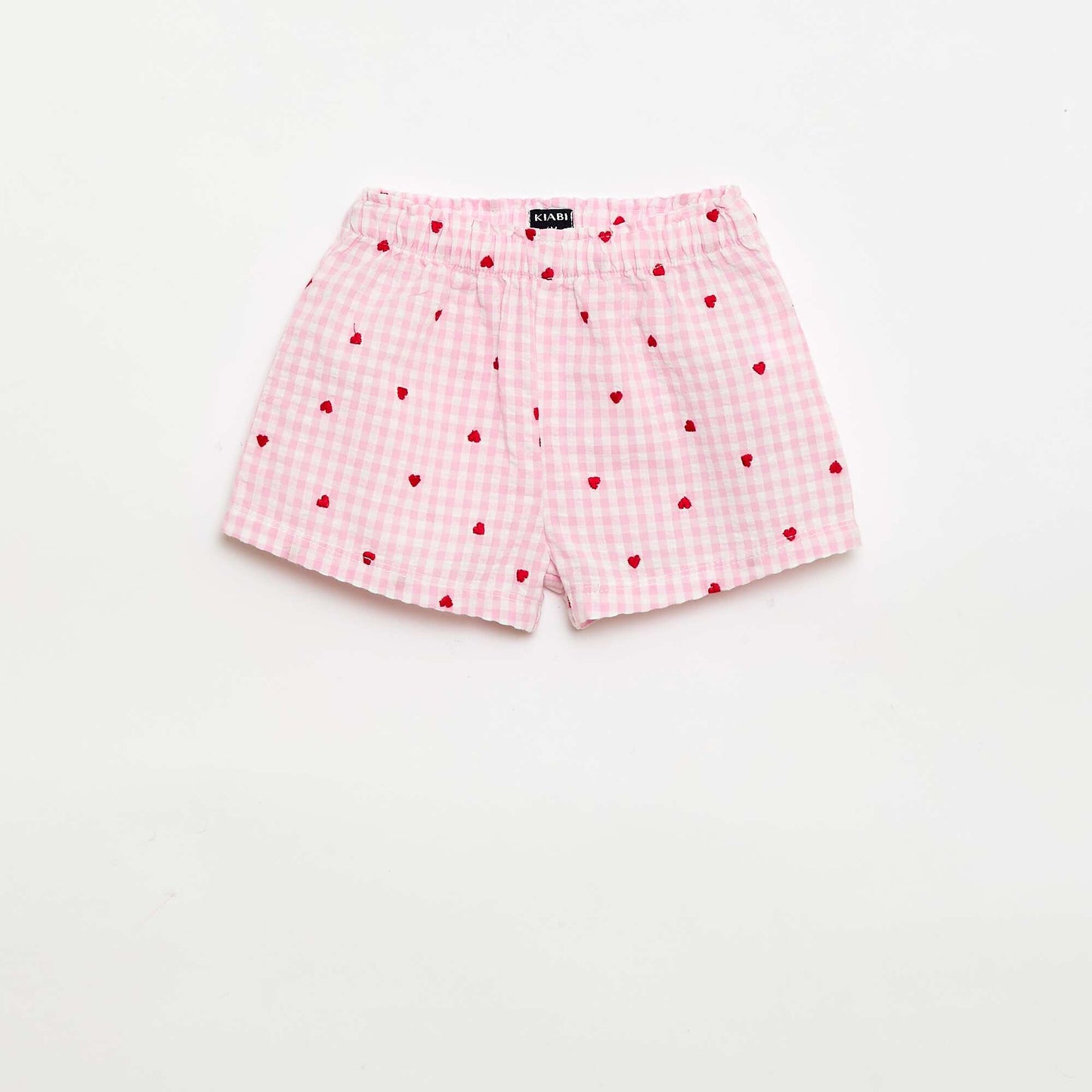 Ensemble blouse + short à motif vichy -  2 pièces ROSE