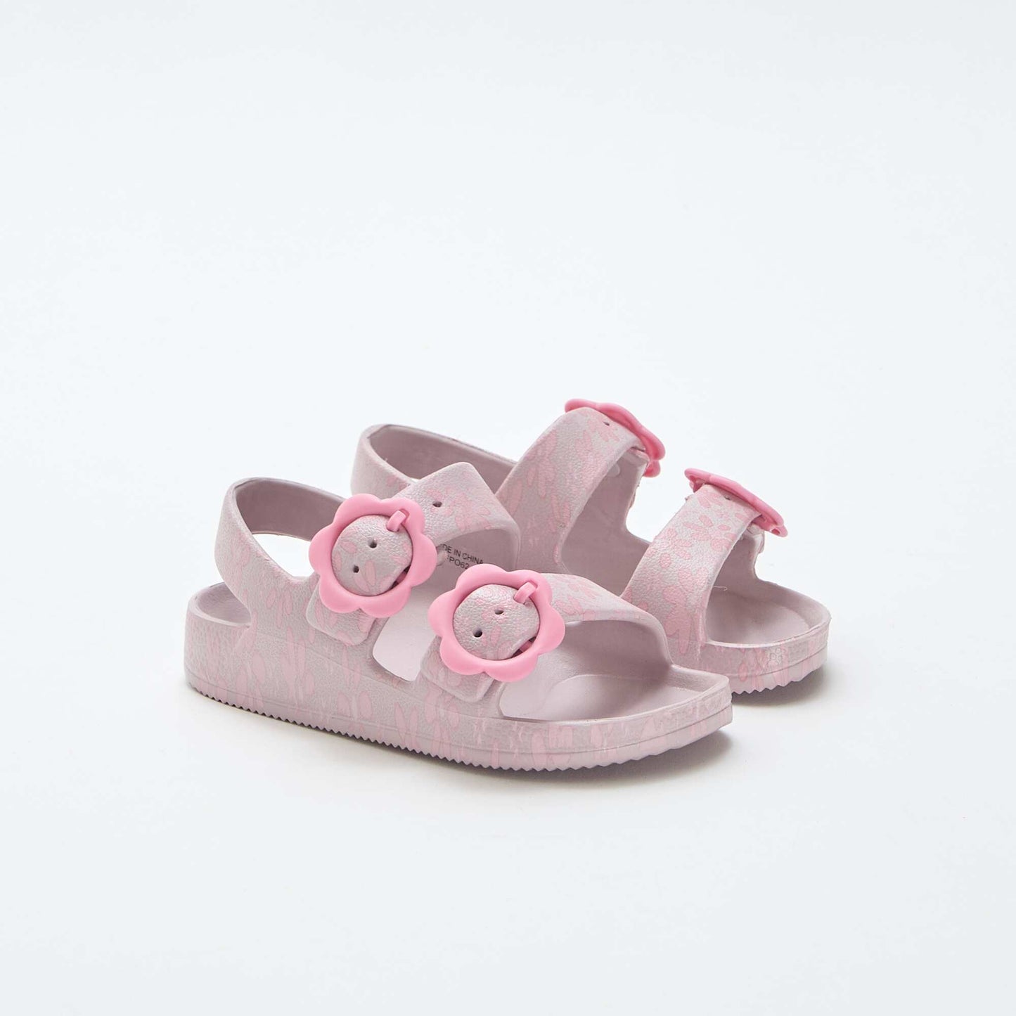 Sandales en plastique à motif fleuri ROSE