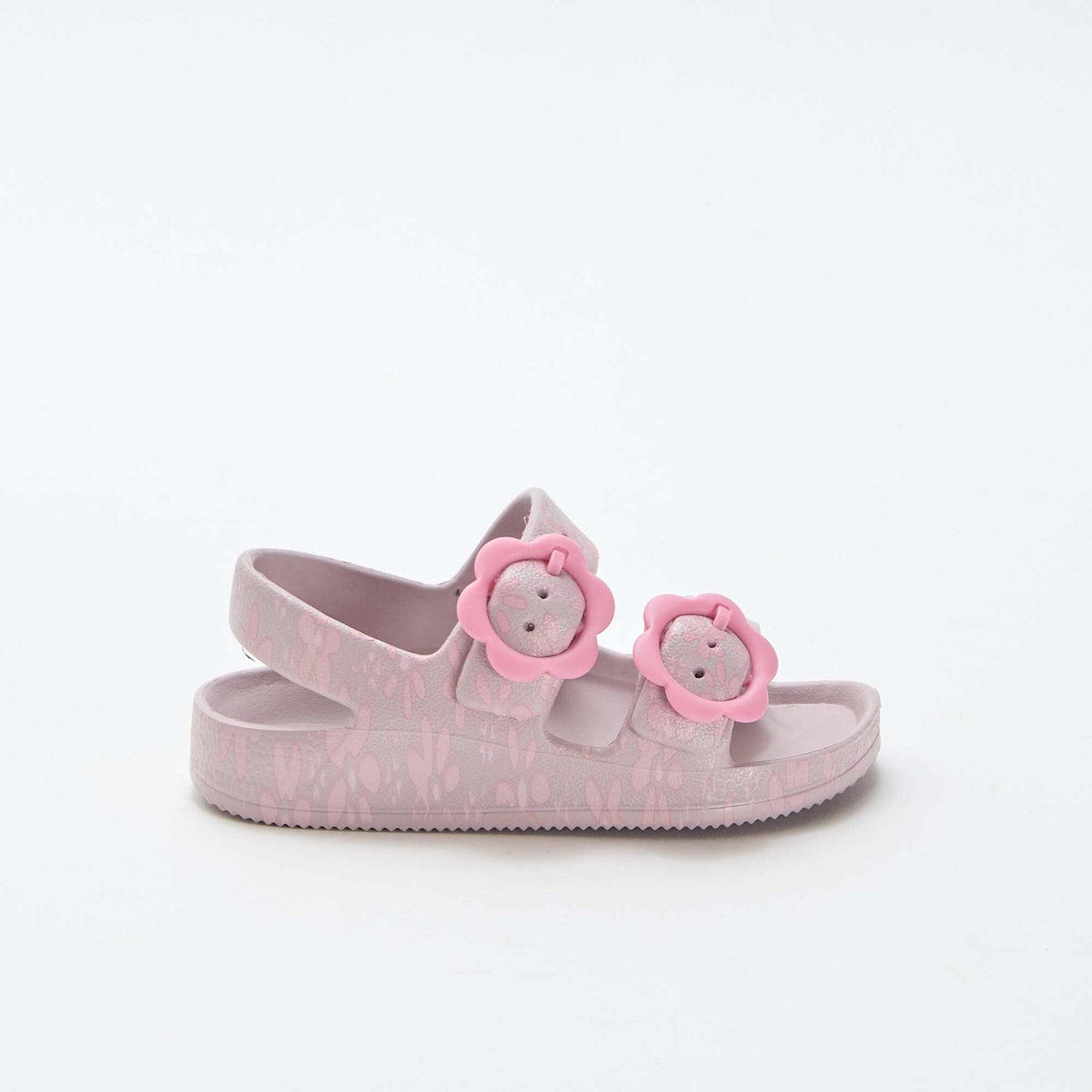 Sandales en plastique à motif fleuri ROSE