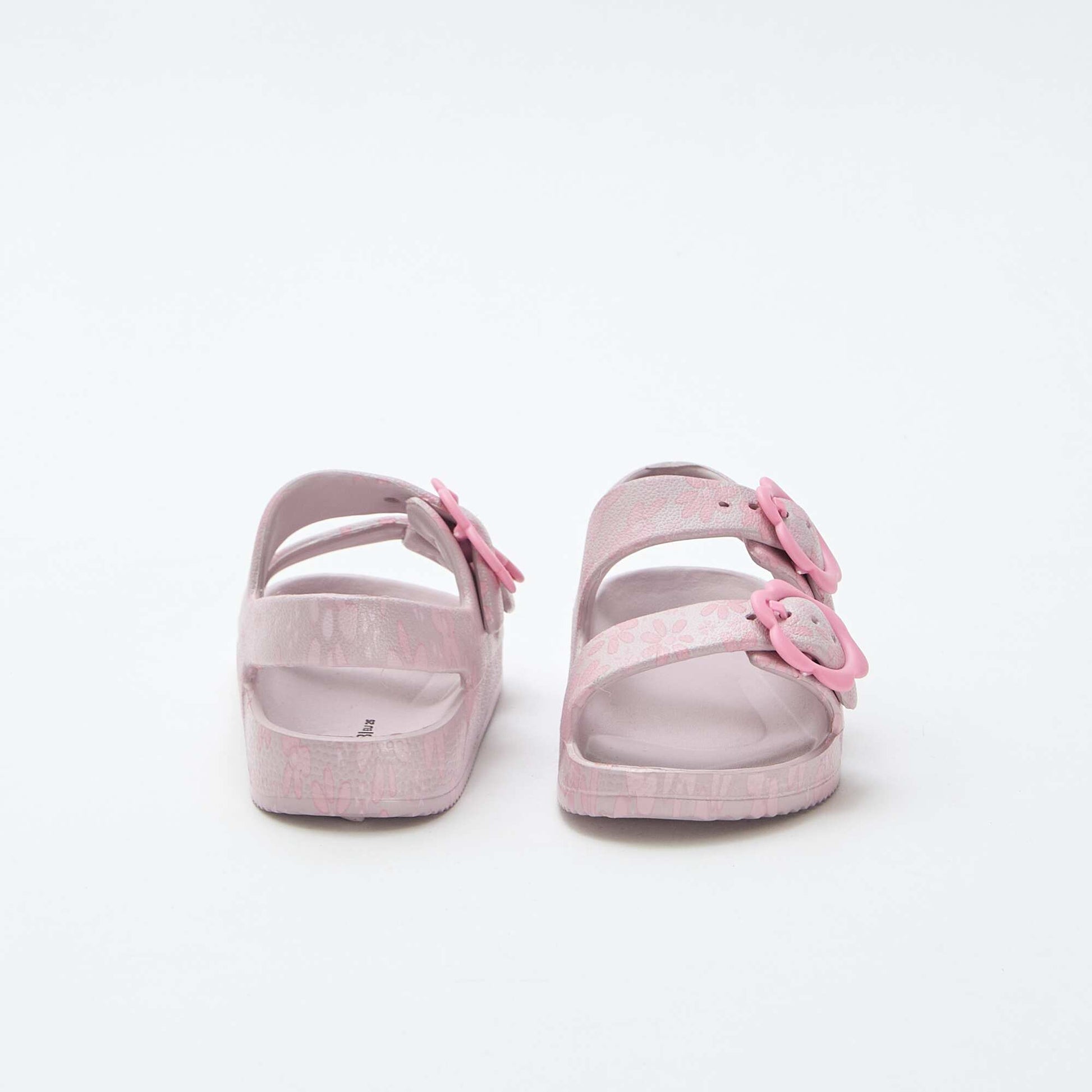 Sandales en plastique à motif fleuri ROSE