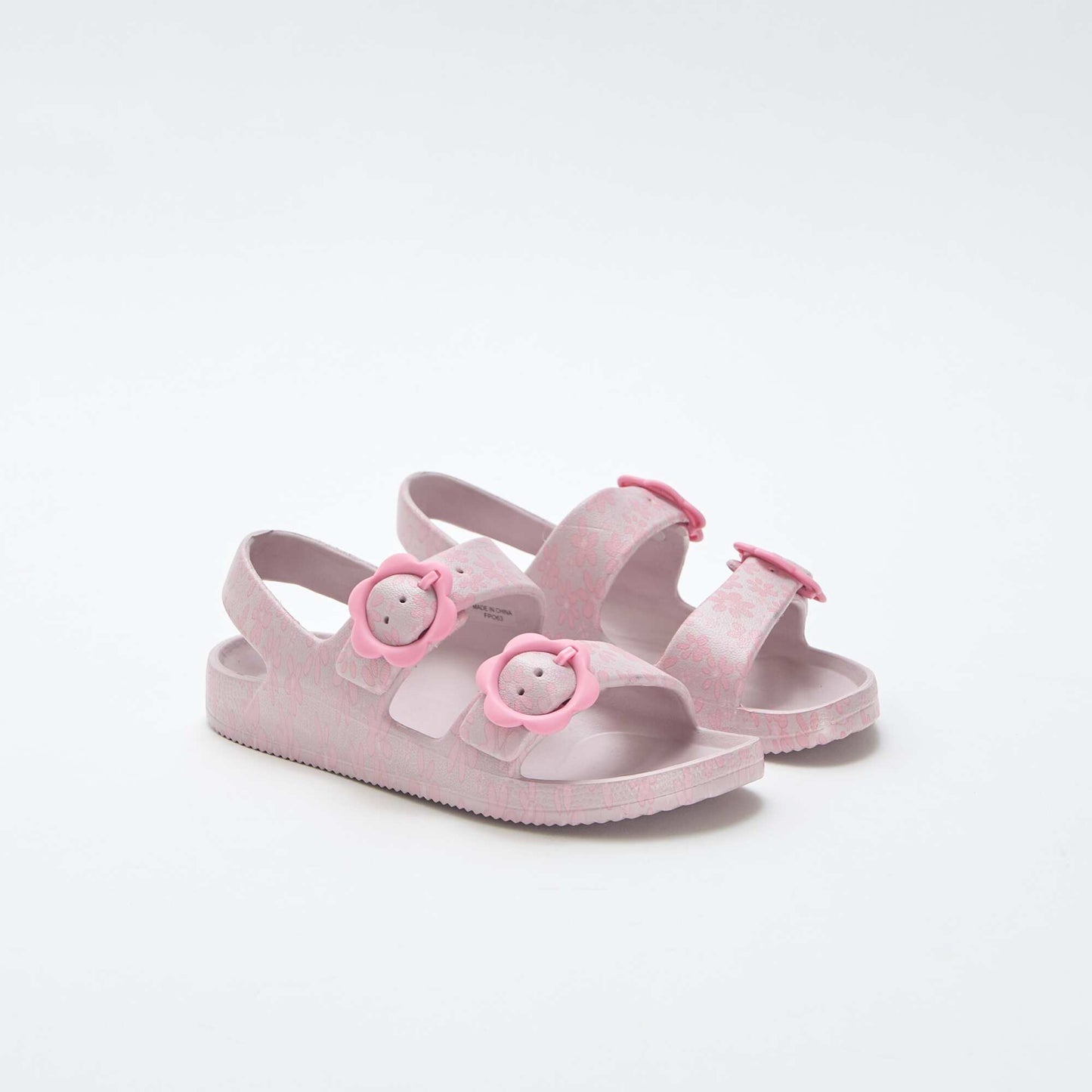 Sandales en plastique à motif fleuri ROSE