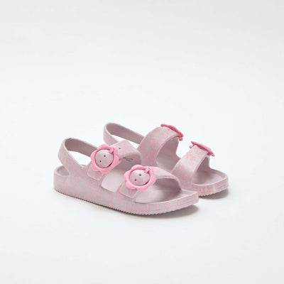 Sandales en plastique à motif fleuri ROSE
