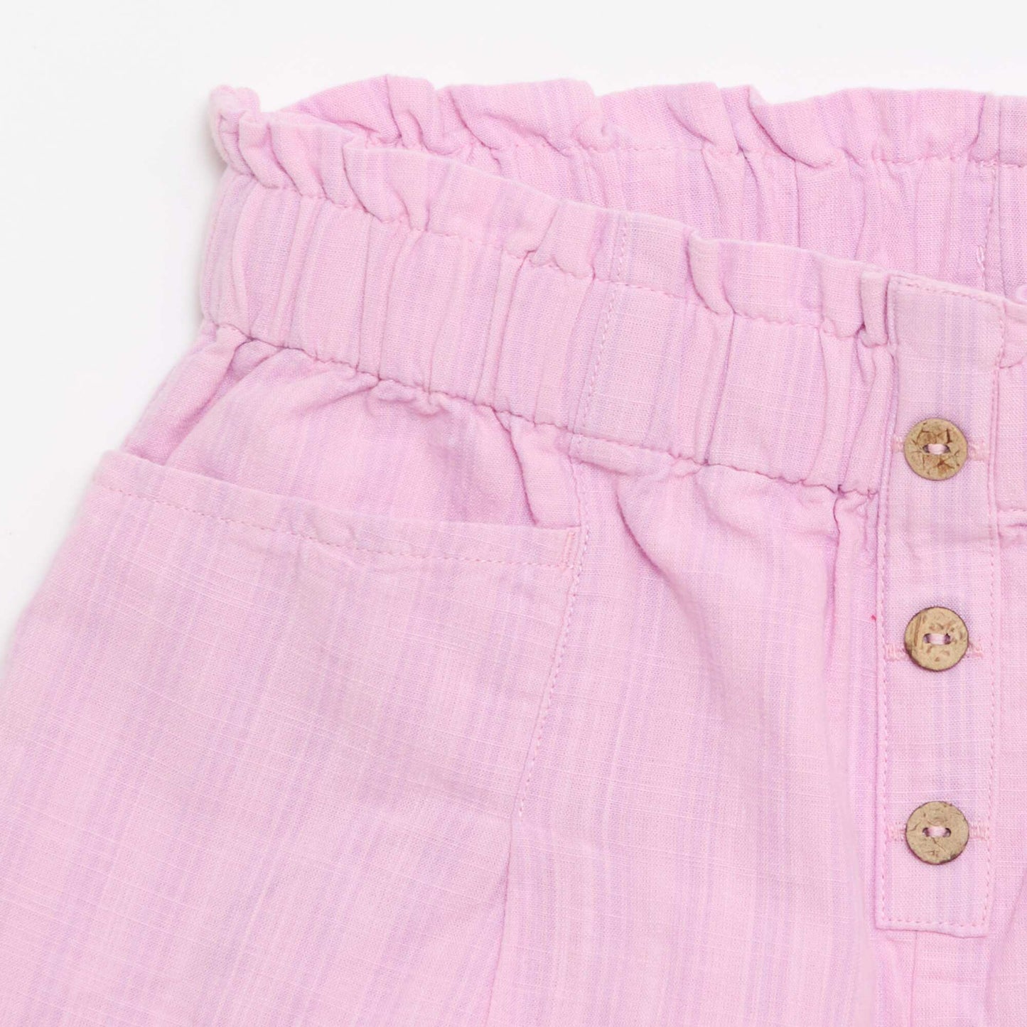 Short en seersucker coupe droite VIOLET