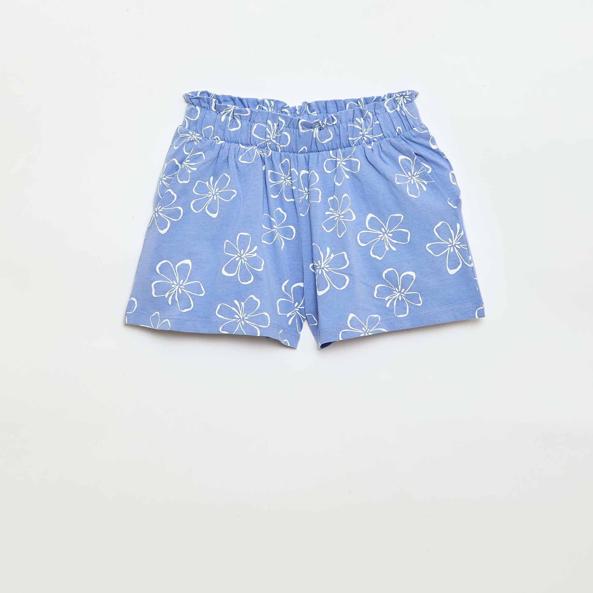 Lot de 2 shorts à la taille élastiquée BLEU