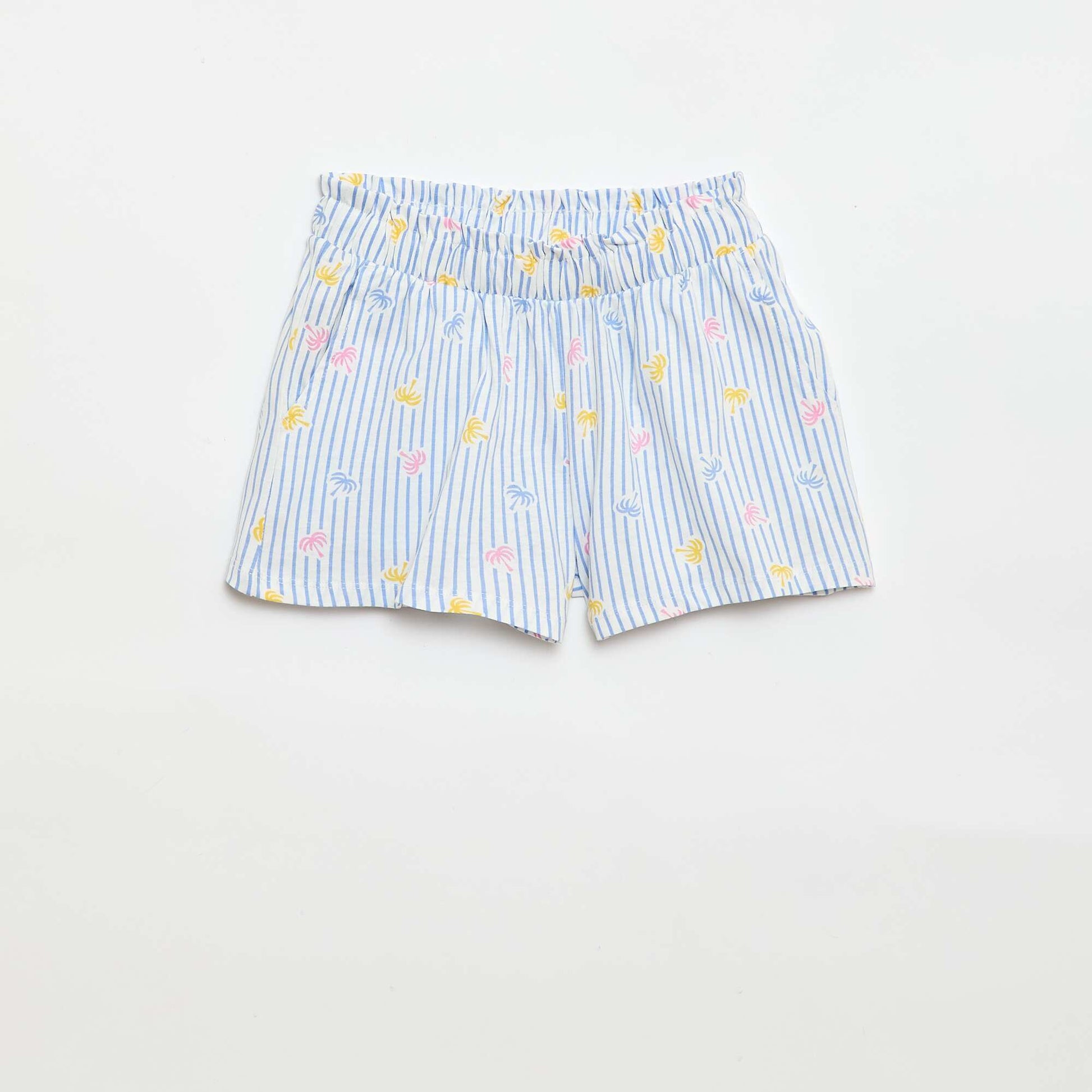 Lot de 2 shorts à la taille élastiquée BLEU