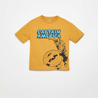 T-shirt 'Marvel' à manches courtes JAUNE
