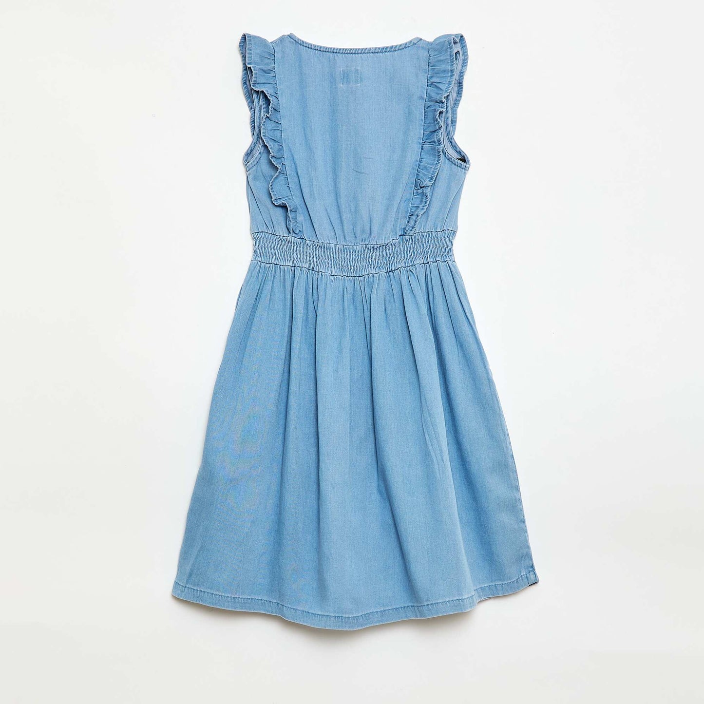 Robe sans manches en tissu léger BLEU