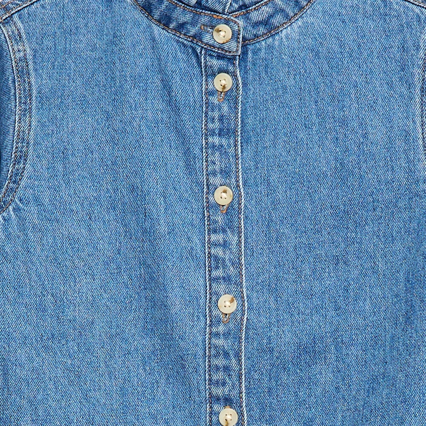 Blouse en denim BLEU