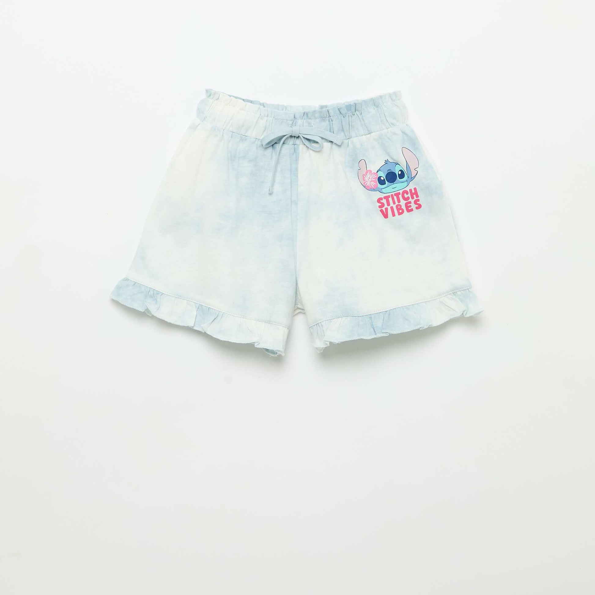 Ensemble short volanté + T-shirt 'Disney' BLEU