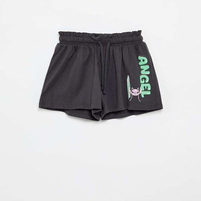 Short 'Disney' en jersey de coton NOIR