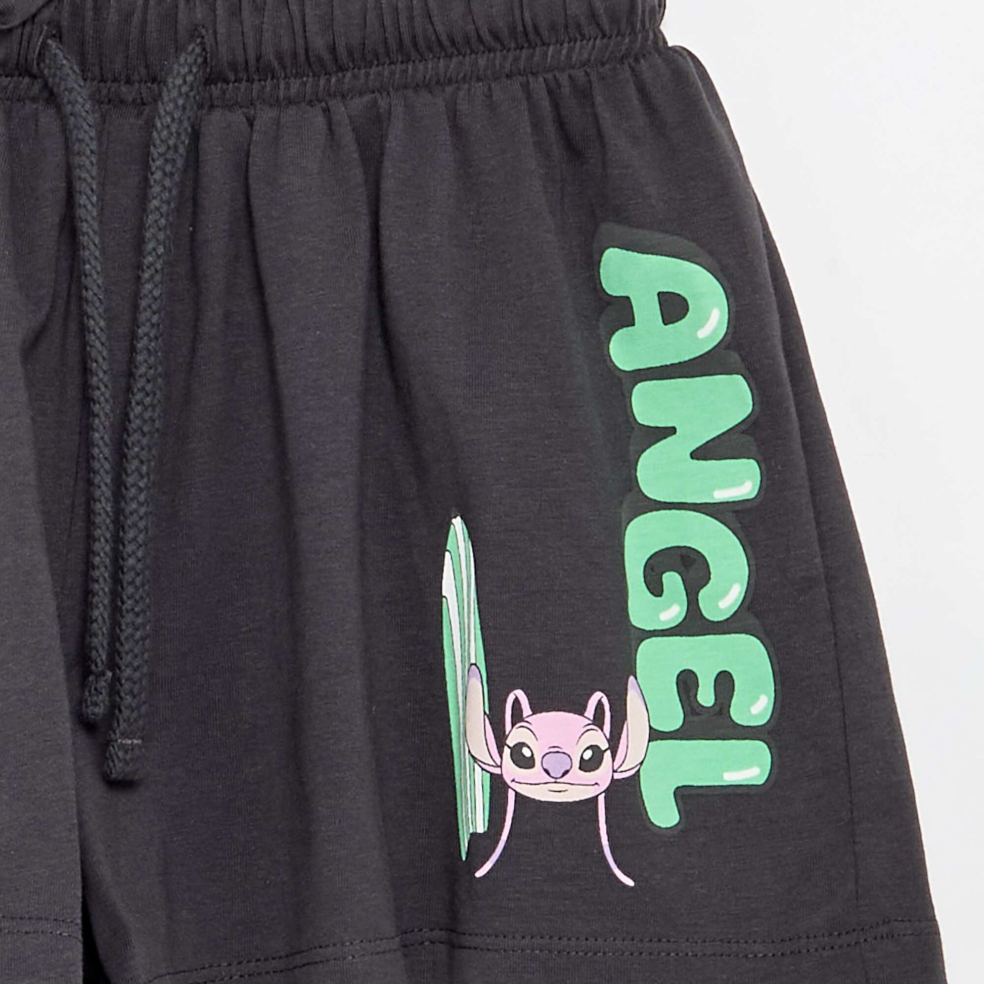 Short 'Disney' en jersey de coton NOIR