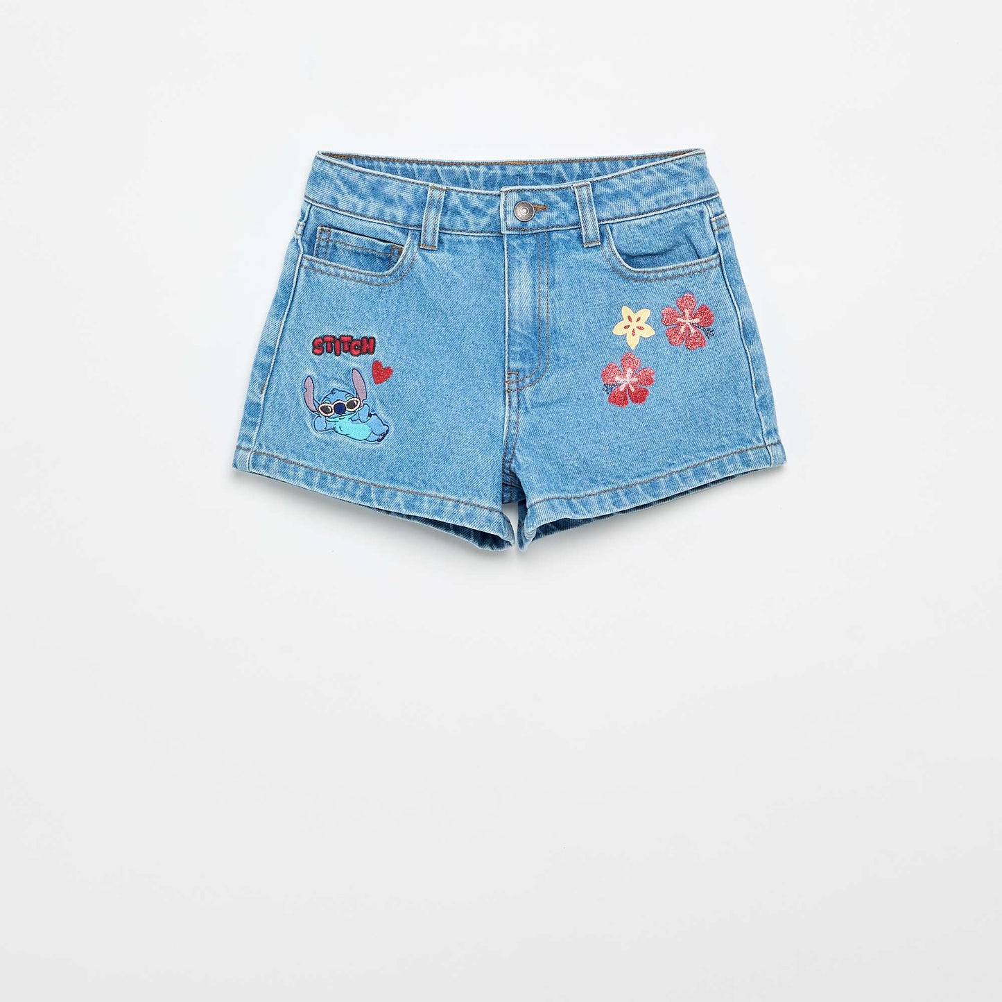 Short en jean 'Stitch' 'Disney' BLEU
