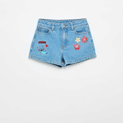 Short en jean 'Stitch' 'Disney' BLEU