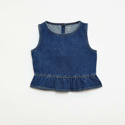 Top sans manches BLEU