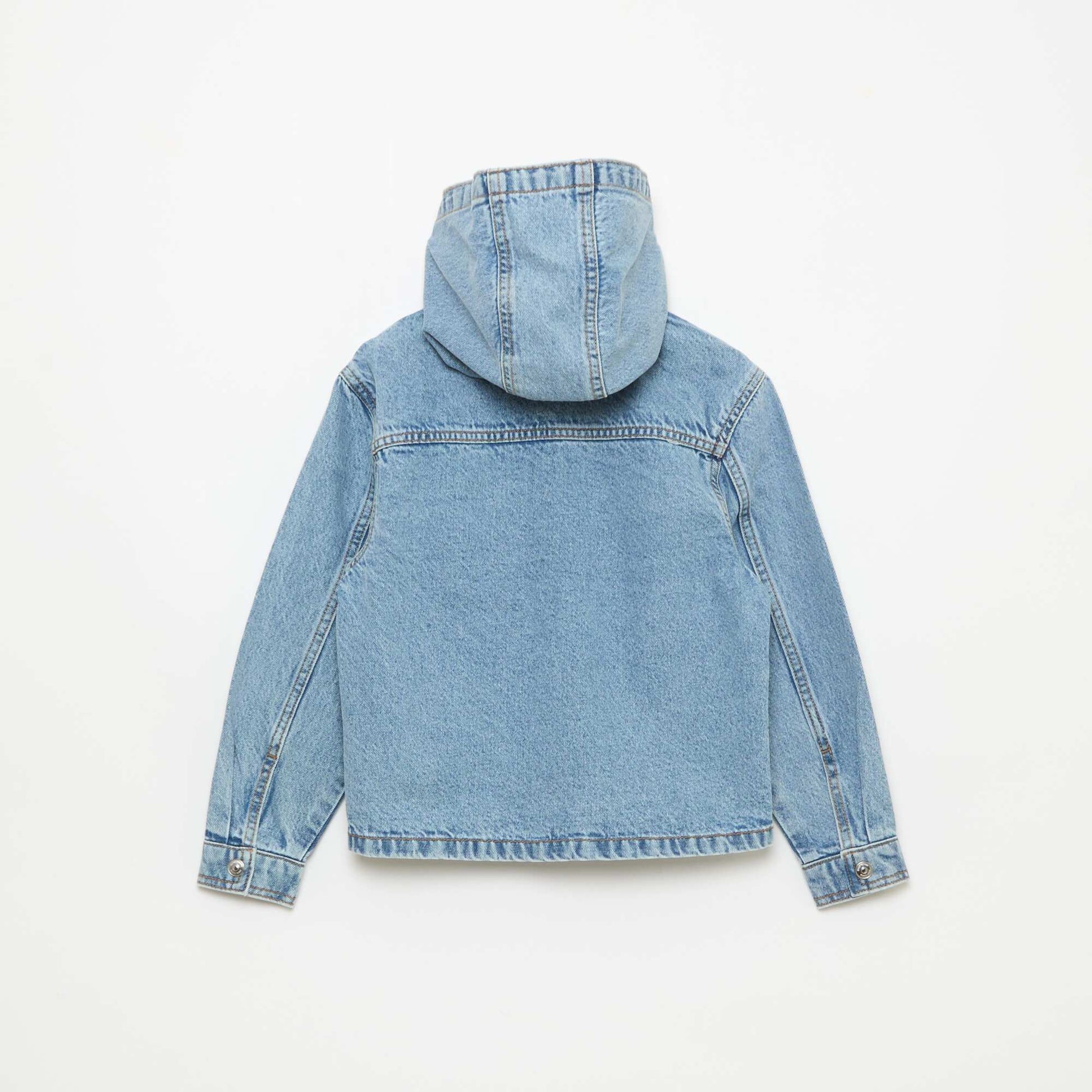 Veste en jean avec capuche BLEU