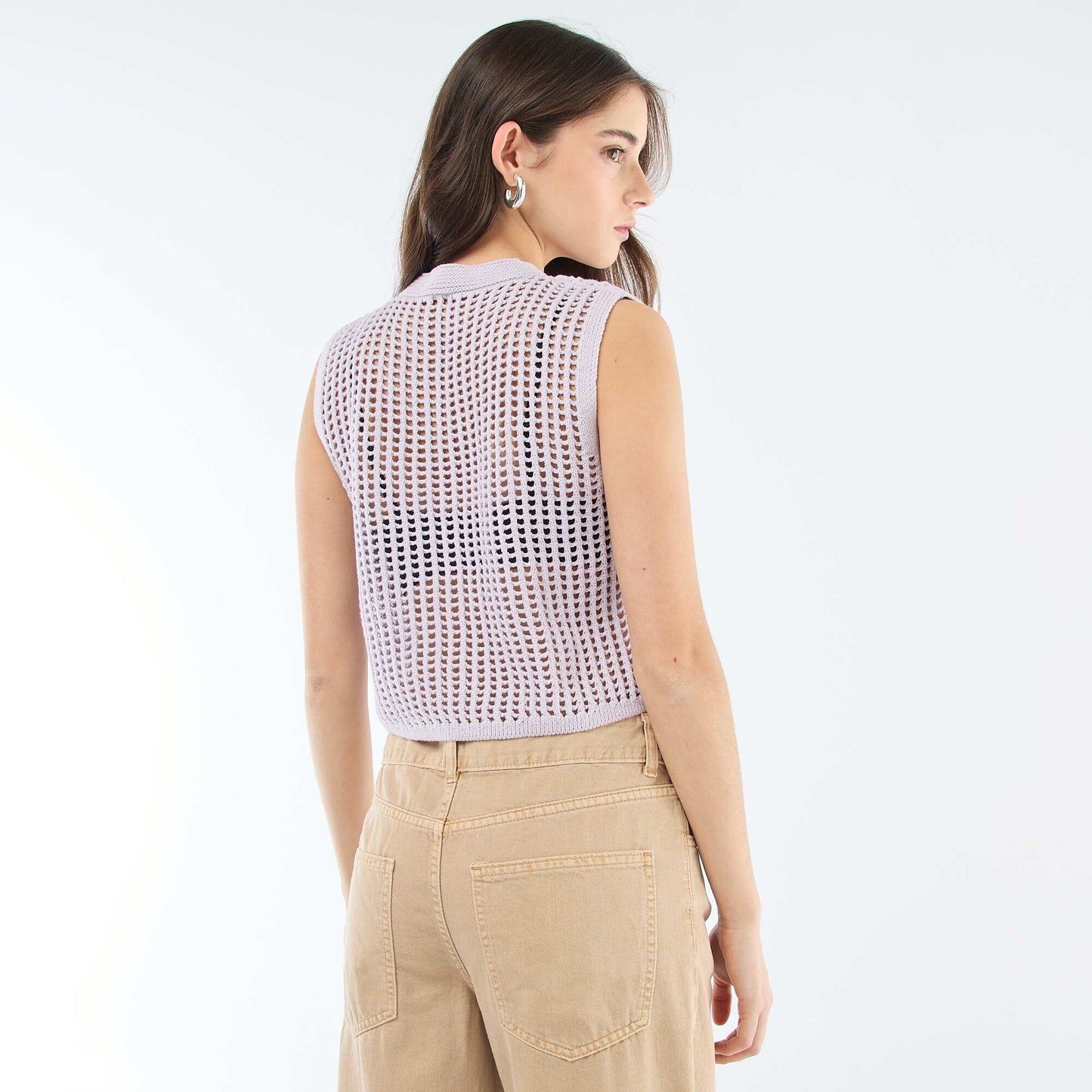 Top sans manches en crochet ROSE