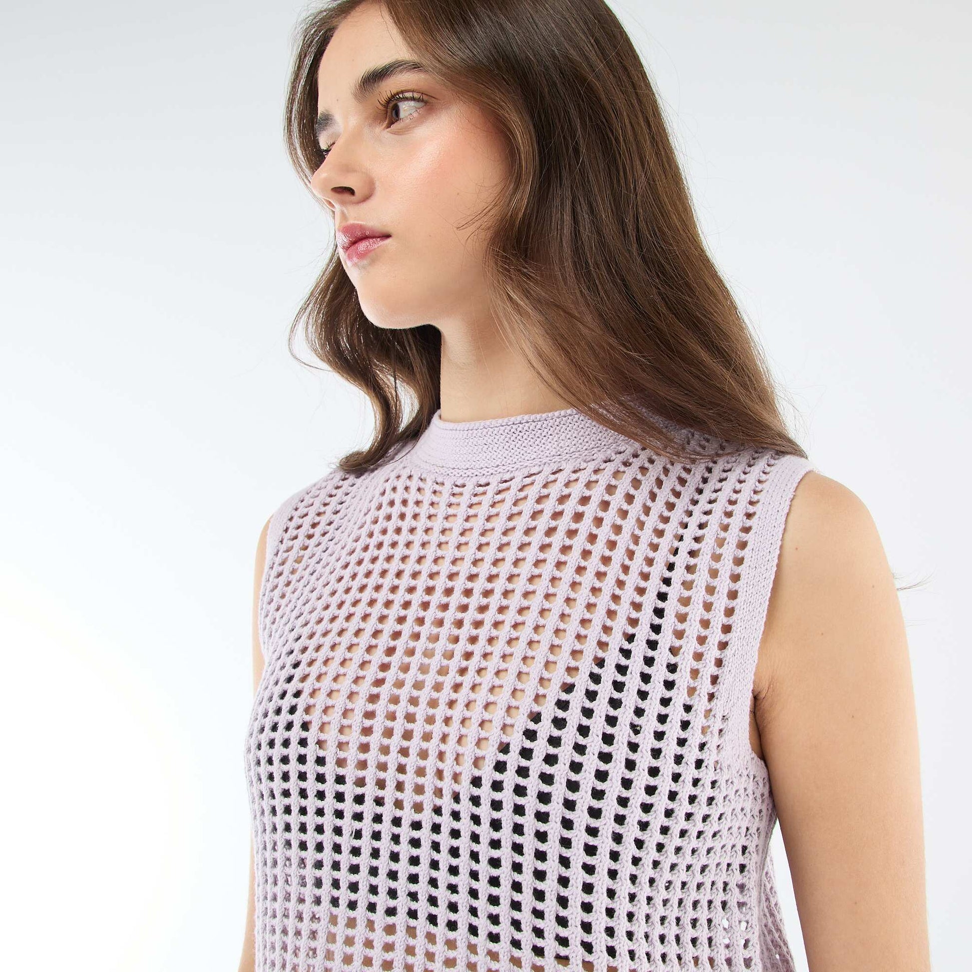 Top sans manches en crochet ROSE