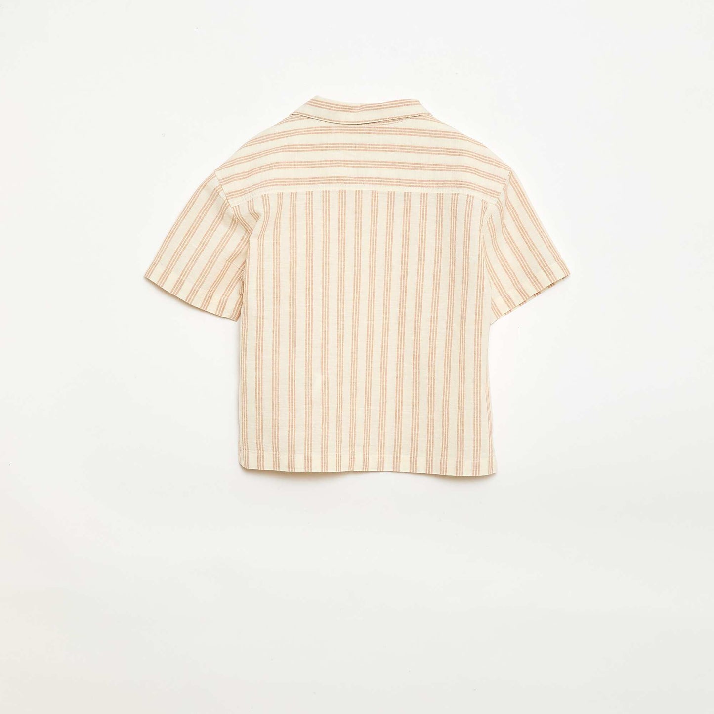 Ensemble à rayures chemise + short BEIGE