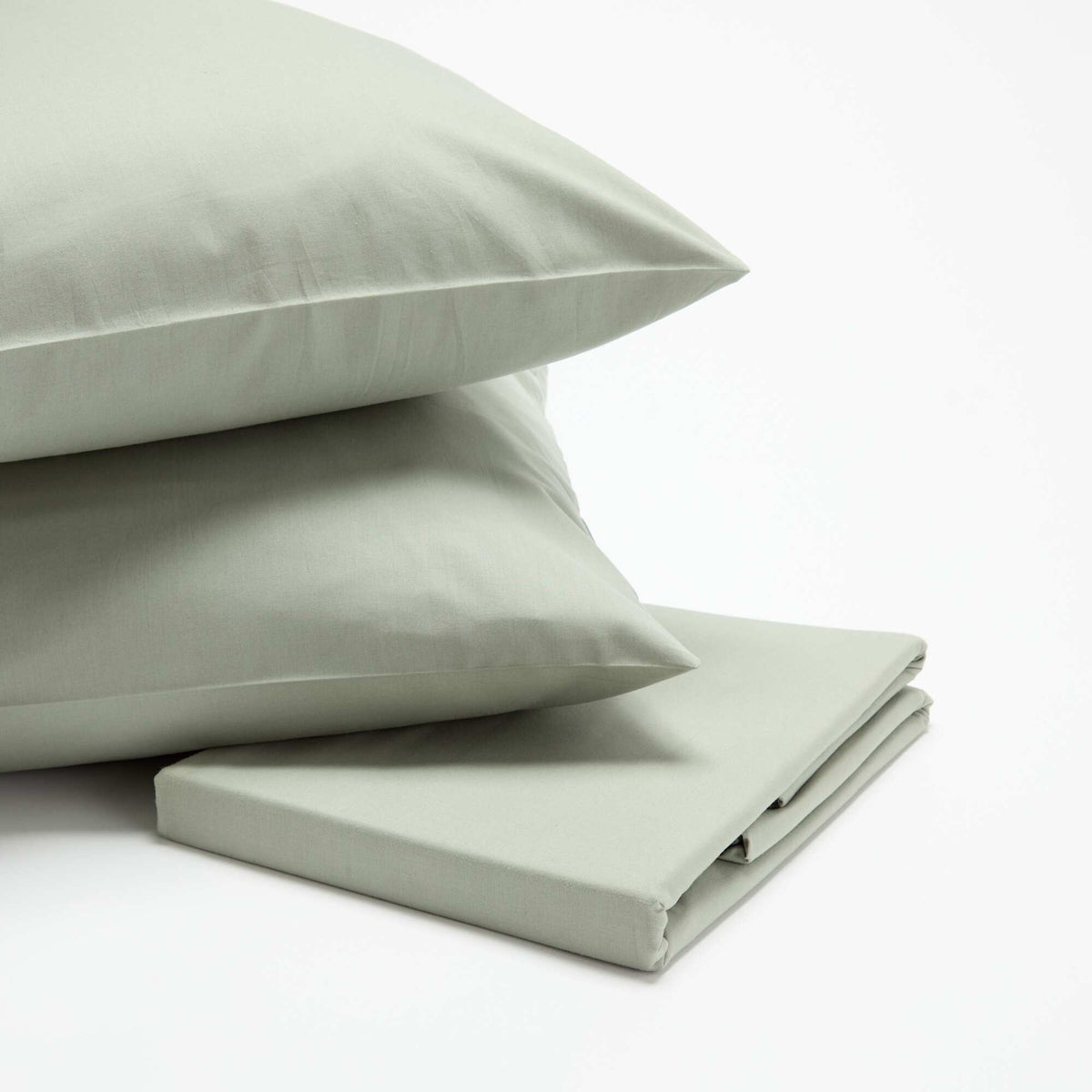 Parure de lit 240 x 220 cm en coton VERT