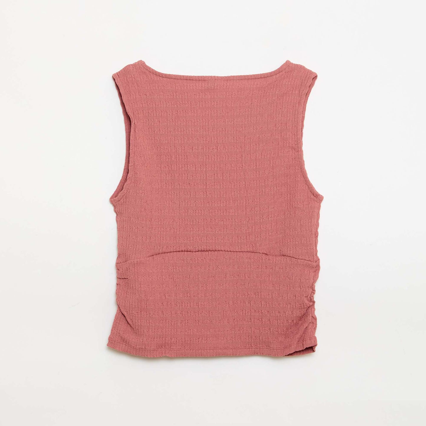 Débardeur moulant en matière crêpée ROSE