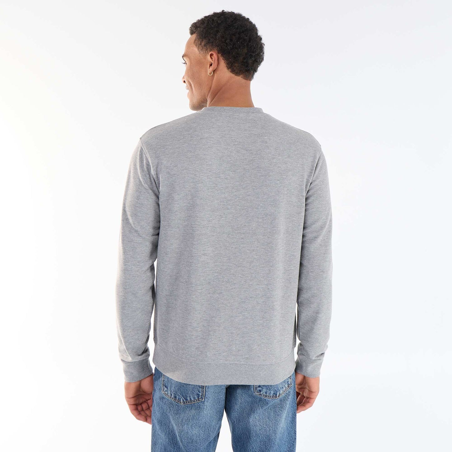 Sweat uni en French Terry GRIS