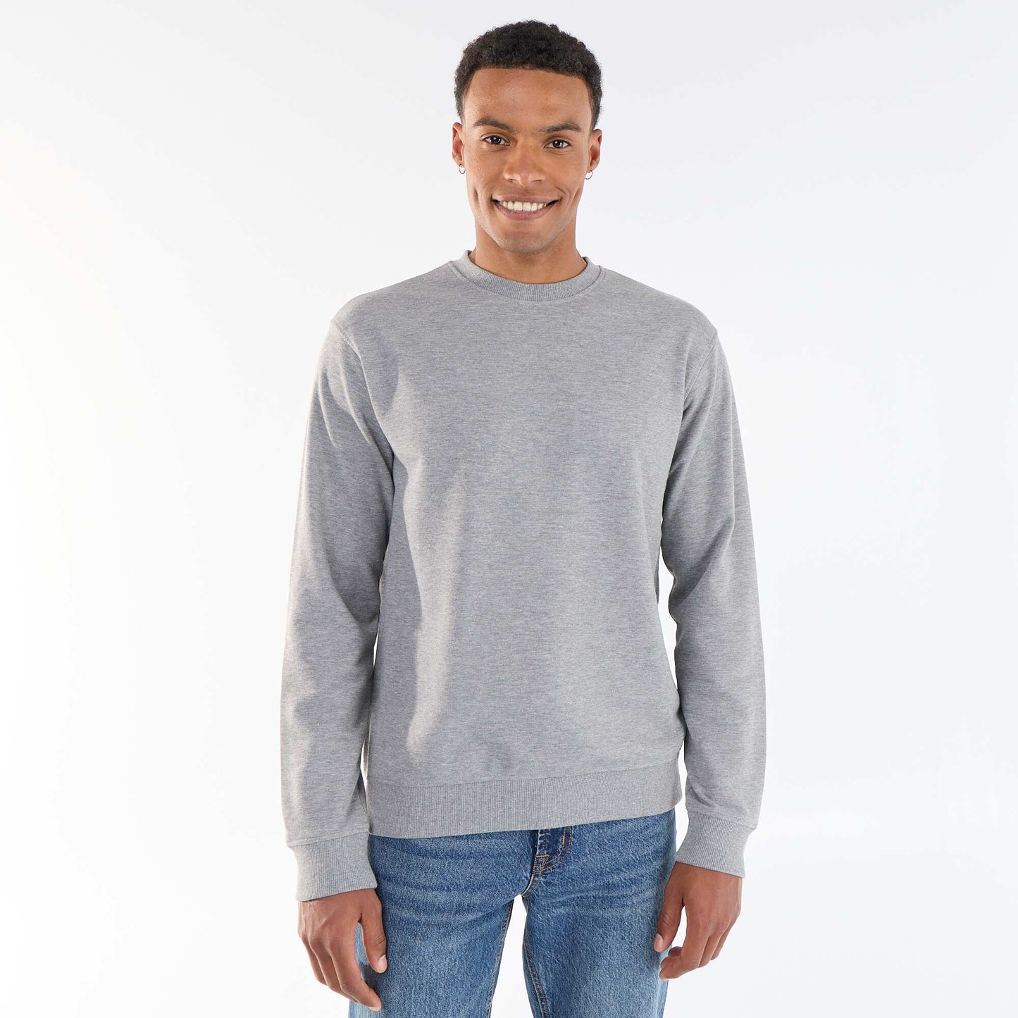 Sweat uni en French Terry GRIS