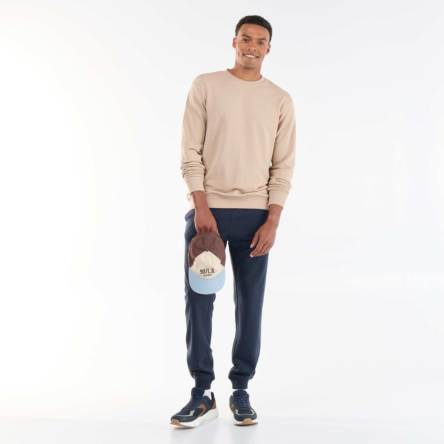 Sweat uni en French Terry BEIGE