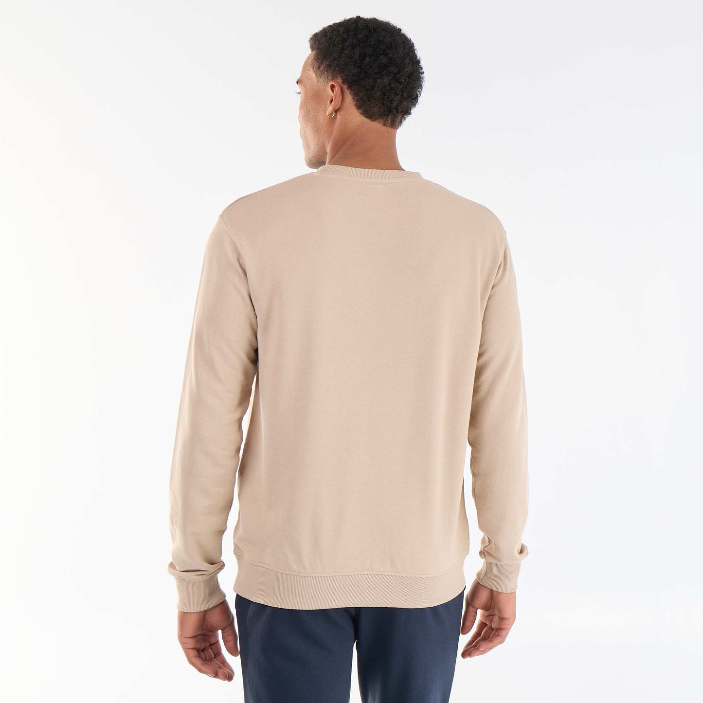 Sweat uni en French Terry BEIGE