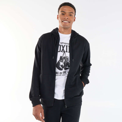 Sweat à capuche en French Terry NOIR