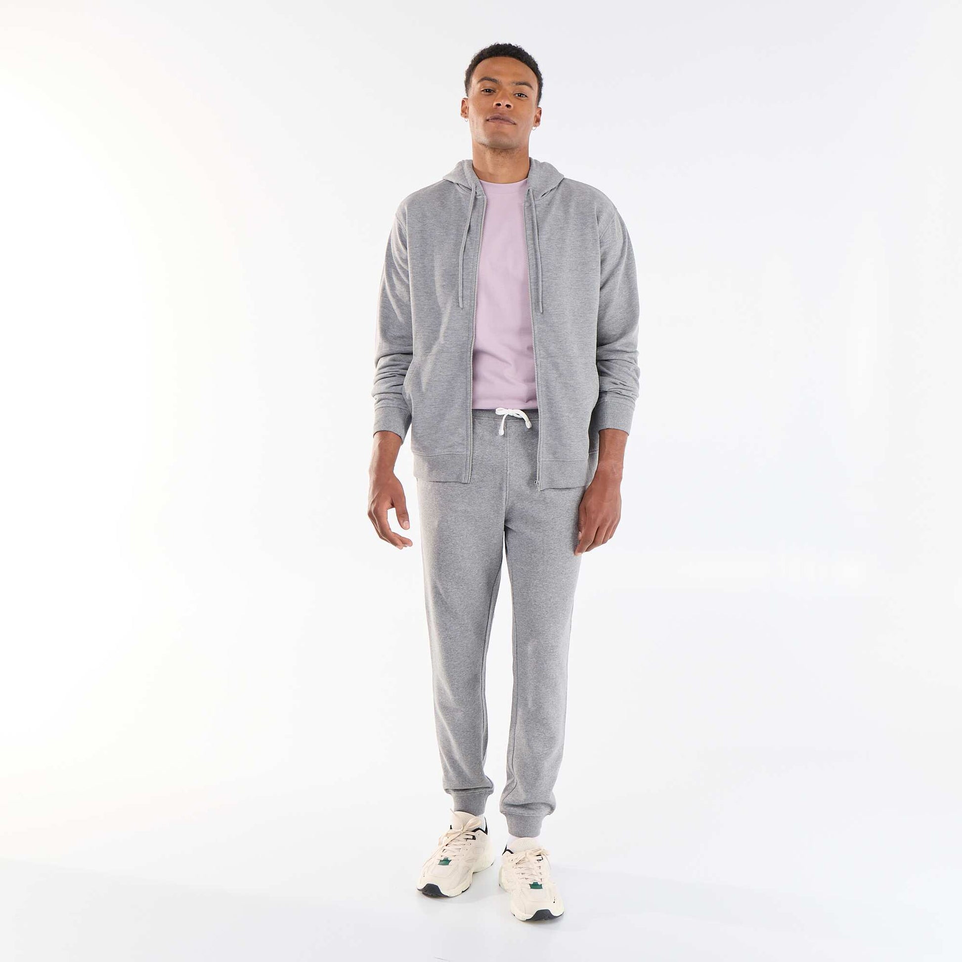 Sweat à capuche en French Terry GRIS