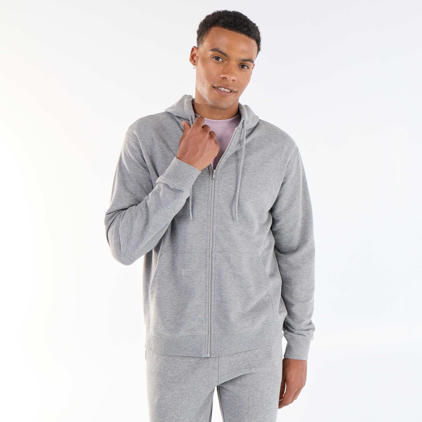 Sweat à capuche en French Terry GRIS