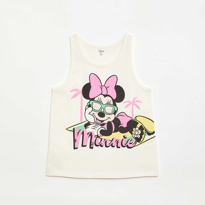 Débardeur 'Minnie' 'Disney' imprimé BLANC