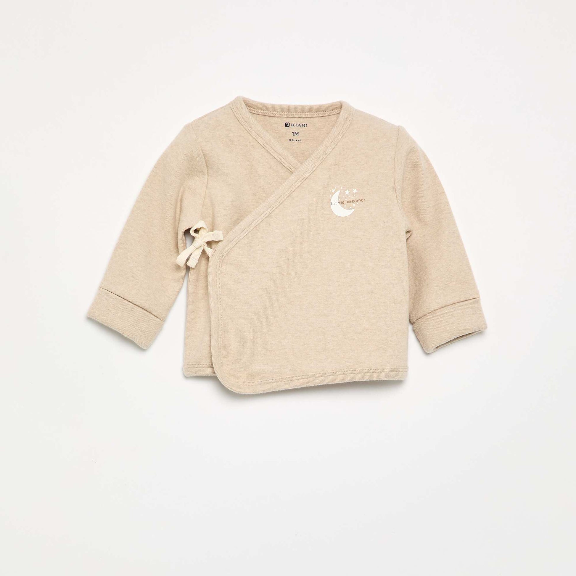 Ensemble pyjama en coton - 2 pièces BEIGE