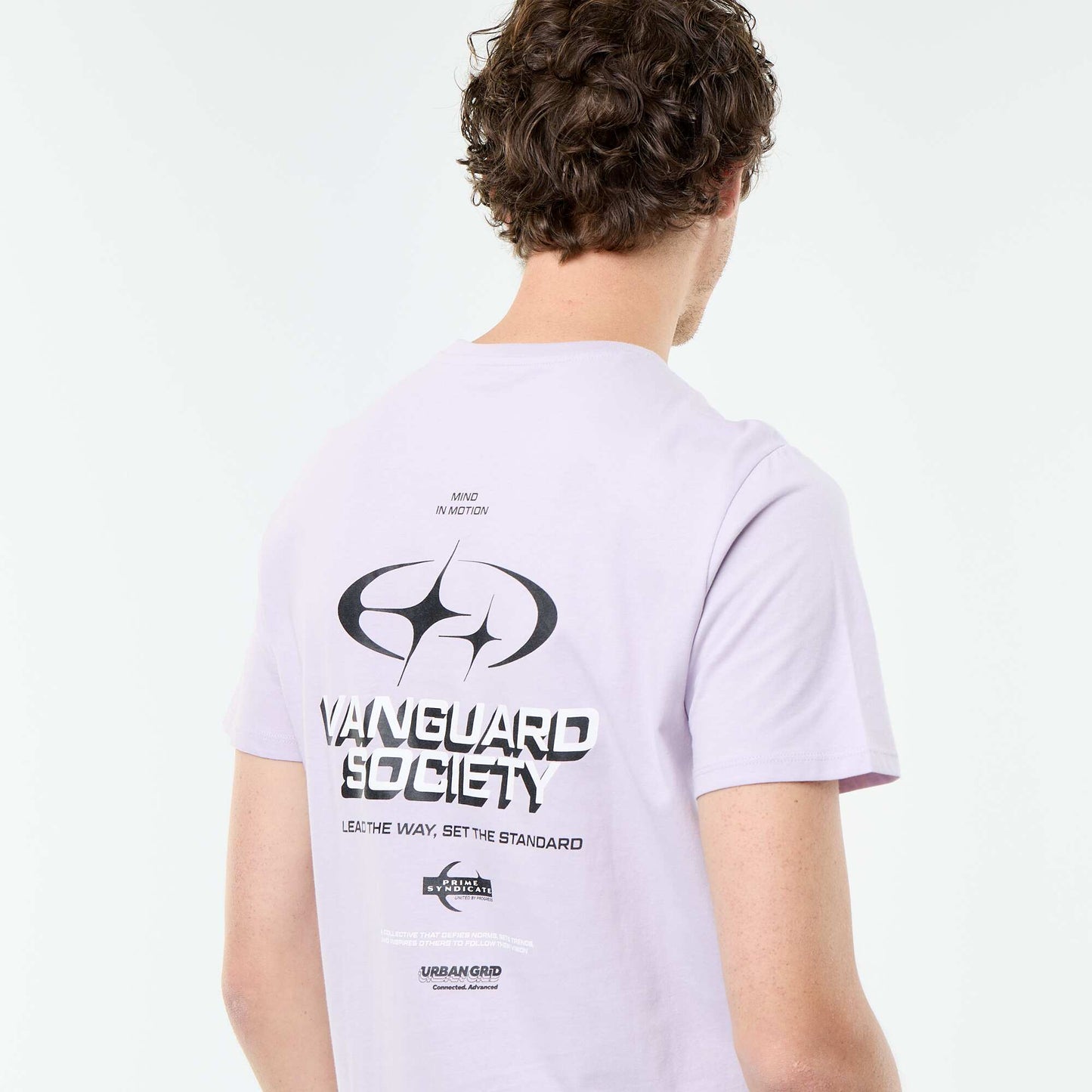T-shirt imprimé fantaisie à manches courtes VIOLET