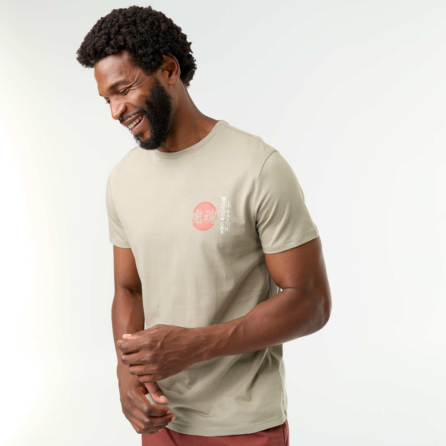 T-shirt imprimé fantaisie à manches courtes VERT