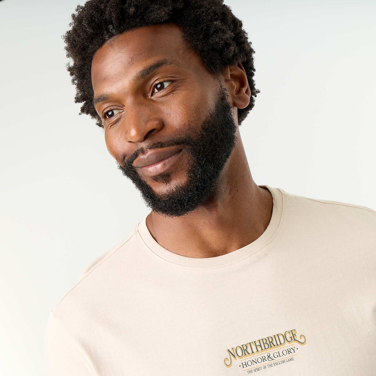 T-shirt imprimé fantaisie à manches courtes BEIGE