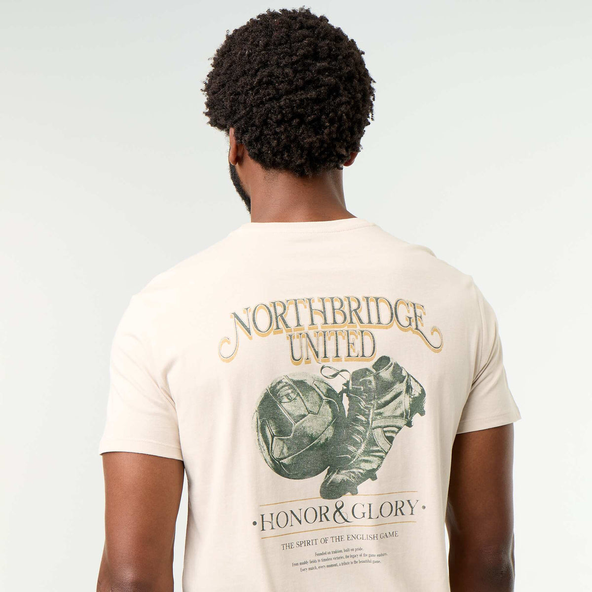 T-shirt imprimé fantaisie à manches courtes BEIGE