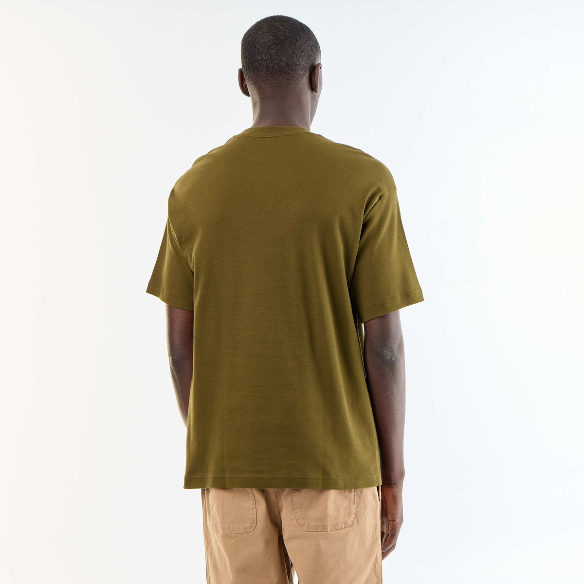 T-shirt homme en coton à col rond VERT