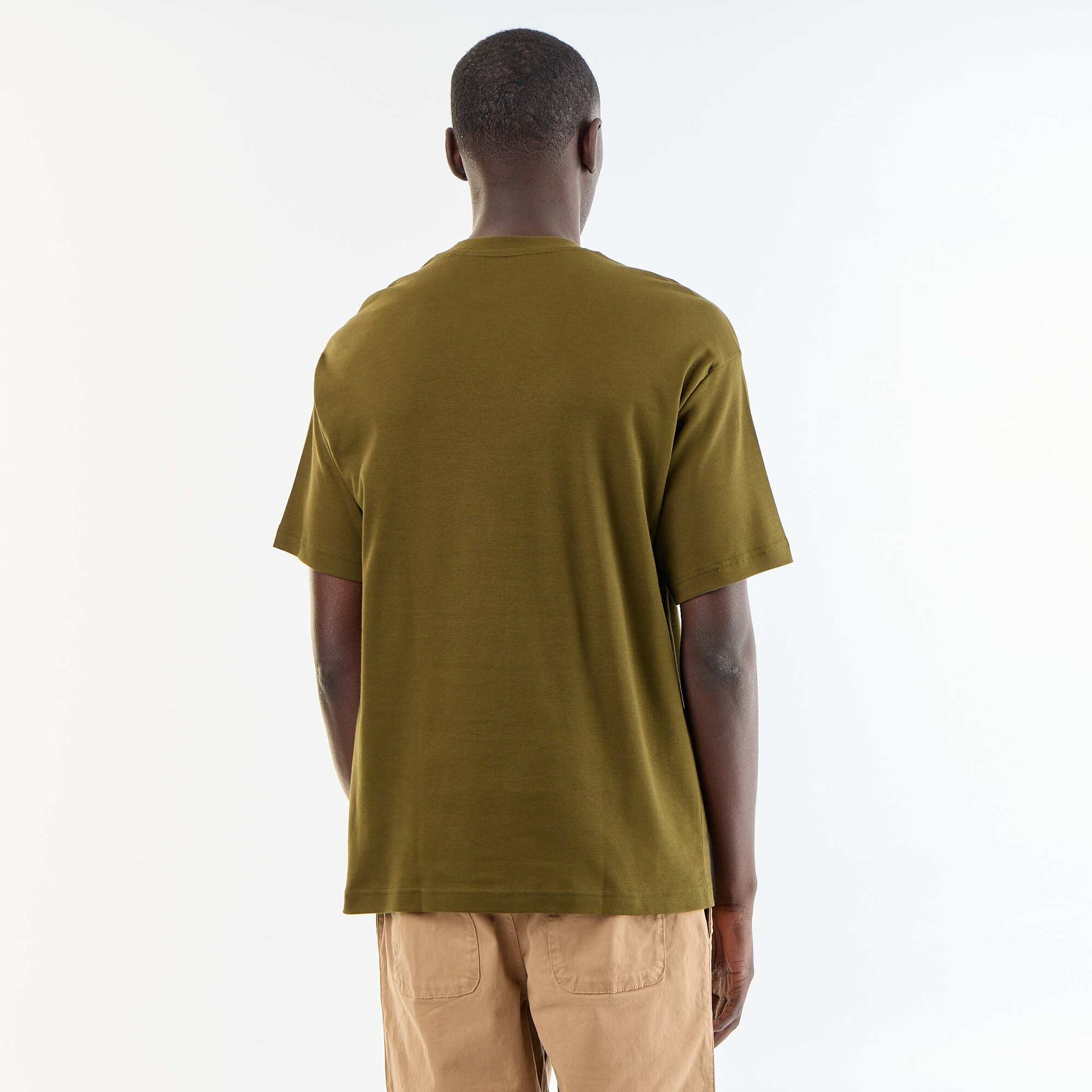 T-shirt homme en coton à col rond VERT
