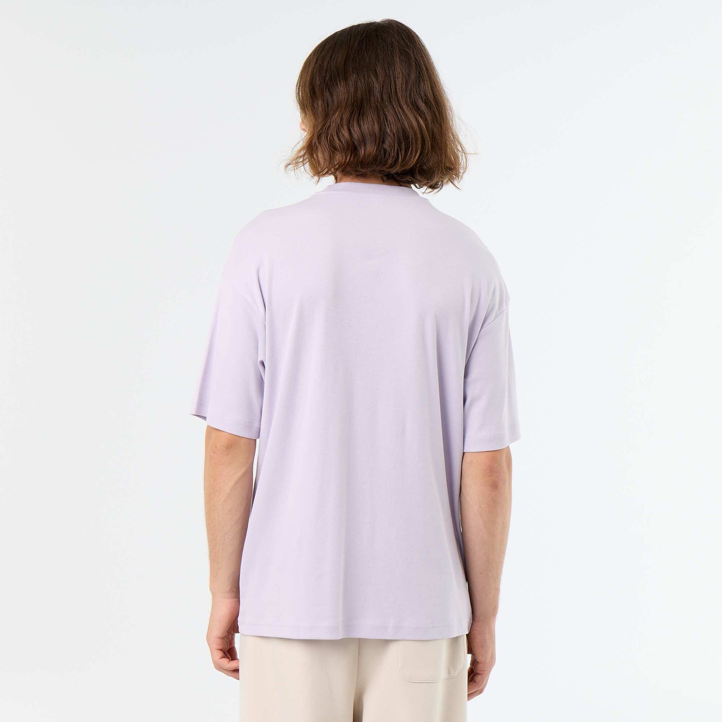 T-shirt en coton à col rond homme ROSE