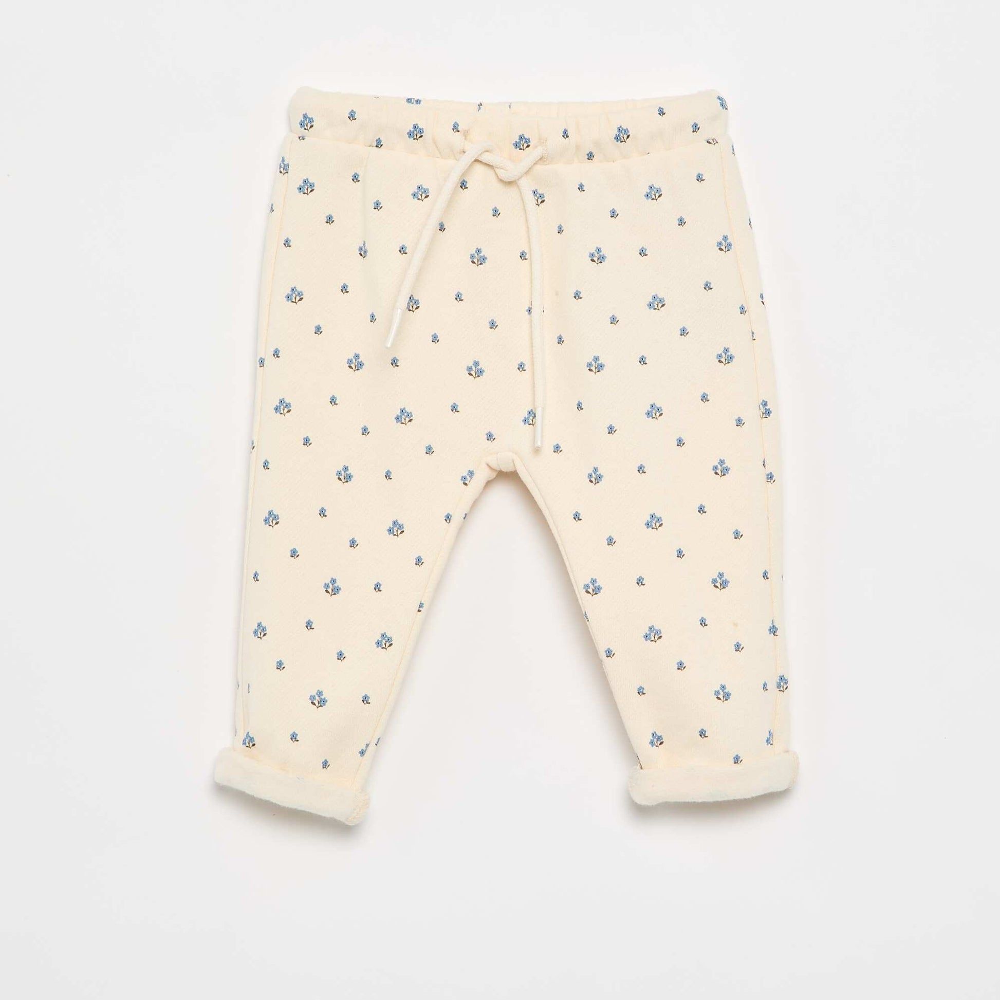Pantalon jogging à motif BLANC