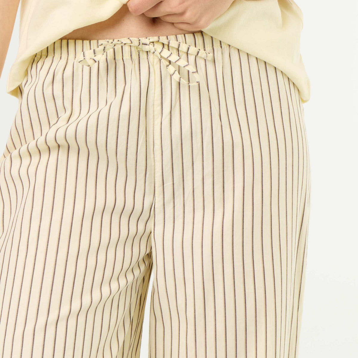Ensemble de pyjama en coton - T-shirt + pantalon JAUNE